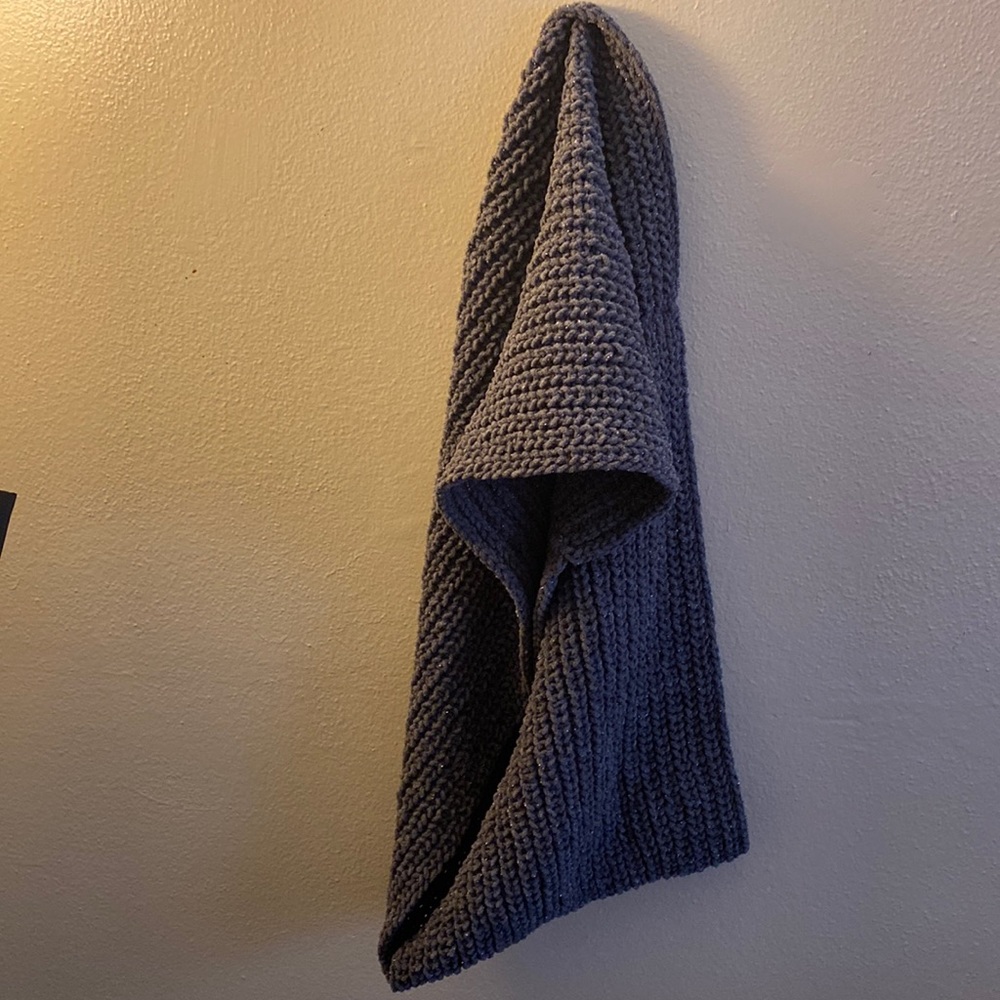 Gray infinity scarf